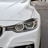 Carbon Fiber Car Lamp Eyebrow Hard Decorative Sticker for BMW F30 2013-2015