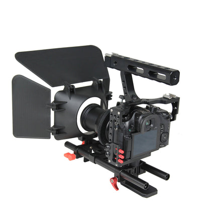 YLG1105A A7 Cage Set Include Video Camera Cage Stabilizer / Follow Focus / Matte Box for Sony A7S / A7 / A7R / A7RII /  A7SII / Pa