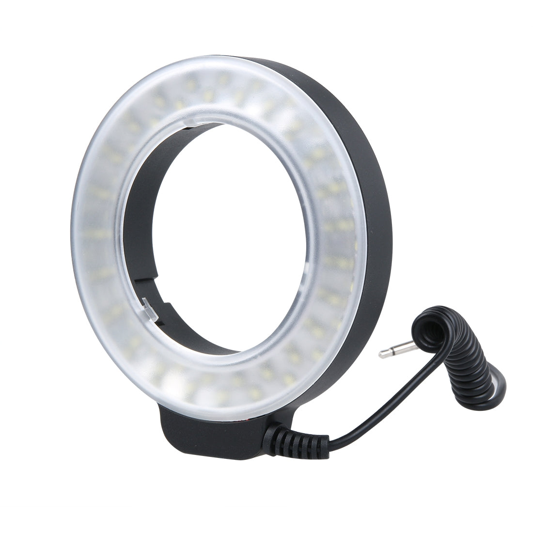 Circular LED Flash Light with 48 LED Lights & 6 Adapter Rings(49mm/52mm/55mm/58mm/62mm/67mm) for Macro Lens(White)