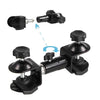 C-Type 2 in 1 Camera Umbrella Holder Clip Clamp Bracket Support for Tripod Light Stand Outdoor Photography