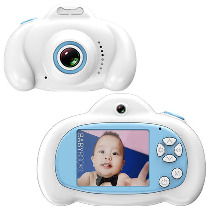 New 16.0 Mega Pixel Dual-Camera 2.0 inch Screen Cartoon HD Digital SLR Camera for Children (White)