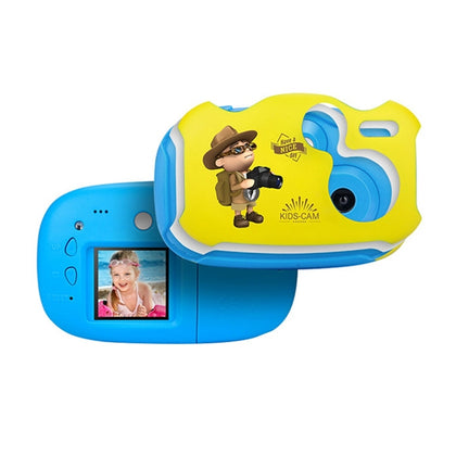 New 2.0 Mega Pixel 1.44 inch HD Screen Creative DIY Mini Digital Camera for Children (Blue)