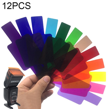 12 PCS SiGi SG120 12-color Filter Set Camera Top Flash Accessories Temperature Filter