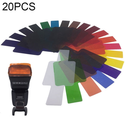 20 PCS / Set SiGi SG200 20-color Filter Set Camera Top Flash Accessories Temperature Filter