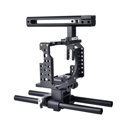 CA7 YLG0908A-A Handle Video Camera Cage Stabilizer for  Sony A7K & A7X & A73  & A7S & A7R & A7RII & A7SII(Black)
