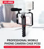YLG0901B Vlogging Live Broadcast Smartphone Plastic Cage Video Rig Filmmaking Recording Handle Stabilizer Bracket for iPhone, Gala