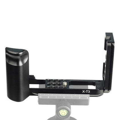 1/4 inch Vertical Shoot Quick Release L Plate Bracket Base Holder for FUJIFILM X-T3 (Black)