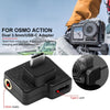 3.5mm + USB-C / Type-C to USB-C / Type-C Mic Mount Microphone Charging Audio Connector Adapter for DJI OSMO Action