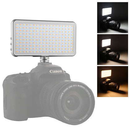 LED011S Pocket 180 LEDs Professional Vlogging Photography Video & Photo Studio Light with OLED Display & Cold Shoe Adapter Mount f