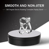 13.8cm USB Charging Smart 360 Degree Rotating Turntable Display Stand Video Shooting Props Turntable for Photography, Load 3kg (Wh
