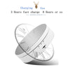 13.8cm Mirror Style USB Charging Smart 360 Degree Rotating Turntable Display Stand Video Shooting Props Turntable for Photography,