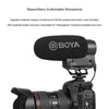 BOYA BY-BM3051S Shotgun Super-cardioid Condenser Broadcast Microphone with Windshield for Canon / Nikon / Sony DSLR Cameras