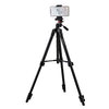 Fotopro X1 4-Section Folding Legs Tripod Mount with U-Shape Three-Dimensional Tripod Head & Phone Clamp for DSLR & Digital Camera, Adjustable Height: 39-122.5cm (Black)