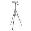 Fotopro X2 Lite 3-Section Folding Legs Tripod Mount with U-Shape Three-Dimensional Tripod Head & Phone Clamp for DSLR & Digital Camera, Adjustable Height: 53-157cm (Black)