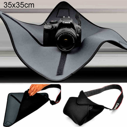 Shockproof Neoprene Bag Magic Wrap Blanket for Canon / Nikon / Sony Camera Lens, Size: 35 x 35cm