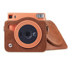 Full Body PU Leather Case Camera  Bag with Strap for FUJIFILM instax Square SQ1 (Brown)