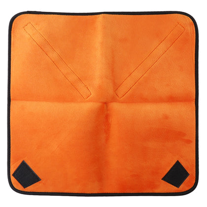 Hundred-folding Cloth Photography Camera SLR Liner Lens Bag Thickening Wrapped Cloth Plus Velvet, Size: 40x40cm (Orange)