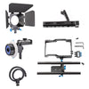 YLG1105A Handle Video Camera Cage Stabilizer Kit with Matte Box & Follow Focus for Panasonic Lumix DMC-GH4 & G7 / Sony A7 & A7S &