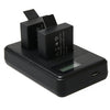 SJCAM SJ7000 / SJ6000 / SJ5000 / SJ4000 Battery LCD Screen Dual Batteries Charger, Displays Charging Capacity(Black)