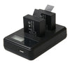 SJCAM SJ7000 / SJ6000 / SJ5000 / SJ4000 Battery LCD Screen Dual Batteries Charger, Displays Charging Capacity(Black)