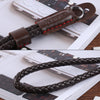 Weave Style Wrist Strap Grip PU Leather Hand Strap for DSLR / SLR Cameras (Coffee)