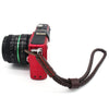 Weave Style Wrist Strap Grip PU Leather Hand Strap for DSLR / SLR Cameras (Coffee)