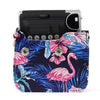 Flamingo Pattern PU Leather Protective Camera Case Bag For FUJIFILM Instax Mini90 Camera
