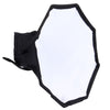 20cm Universal Octangle Style Flash Folding Soft Box, Without Flash Light Holder(Black + White)