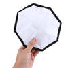 20cm Universal Octangle Style Flash Folding Soft Box, Without Flash Light Holder(Black + White)