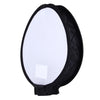 30cm Universal Round Style Flash Folding Soft Box, Without Flash Light Holder(Black + White)