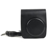 PU Leather Camera Protective bag for FUJIFILM Instax Mini 90 Camera, with Adjustable Shoulder Strap(Black)