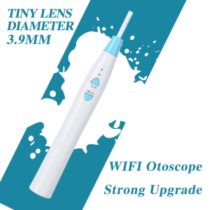 F180B 3.9mm Tiny Lens Diameter Integral WIFI Visual Earspoon Endoscope with 6 LEDs