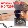 HD Visual Earwax Clean Tool Endoscope Borescope with LED Lights & Wifi, Cable length: 185cm