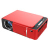 T6 2000ANSI Lumens 1280P LCD Technology Mini Portable HD Theater Projector, Android Version, Support HDMI, AV, VGA, USB (Red)
