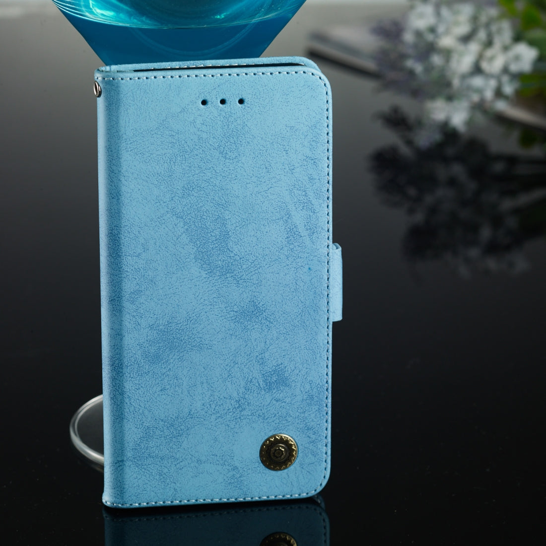 Multifunctional Horizontal Flip Retro Leather Case with Card Slot & Holder for Sony Xperia L3(Sky Blue)