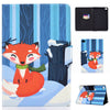 Colored Drawing Universal Voltage Craft Cloth TPU Protective Case, with Holder & Sleep / Wake-up Function & Card Slots & Anti-slip Strip for iPad Mini1 / 2 / 3 / 4 / 5