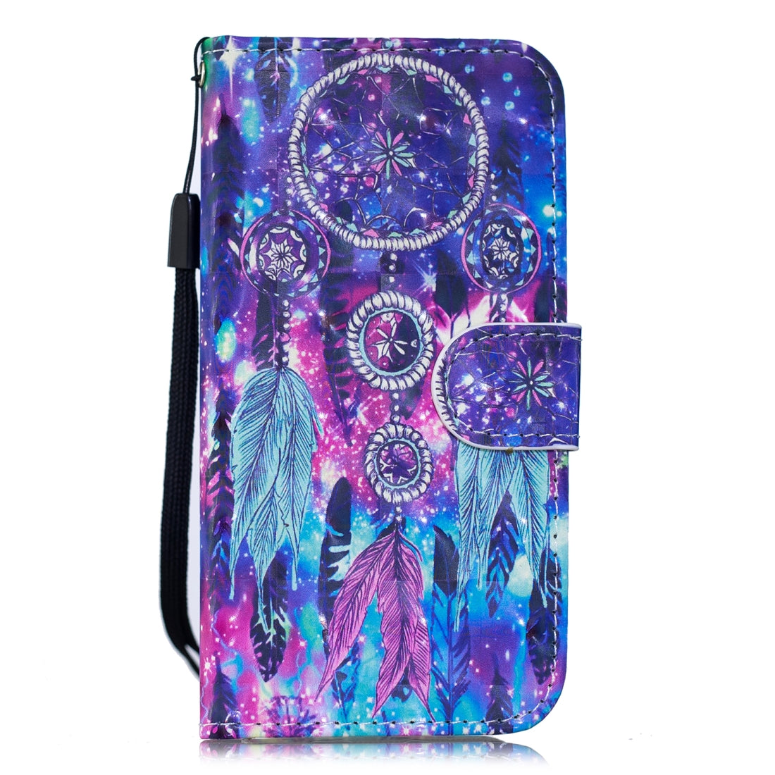 3D Painting Pattern Coloured Drawing Horizontal Flip PU Leather Case with Holder & Card Slots & Wallet For Sony Xperia L3(Starry Wind Chime)