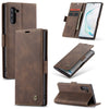 CaseMe-013 Multifunctional Horizontal Flip Leather Case with Card Slot & Holder for Galaxy Note 10(Coffee)
