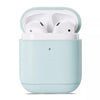 Genuine Leather Earphone Protective Case for Apple AirPods 1 / 2(Mint Green)
