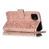 Lace Flower Horizontal Flip Leather Case with Holder & Card Slots & Wallet for iPhone 11(Rose Gold)