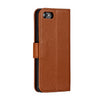 Feather Pattern Litchi Texture Horizontal Flip Leather Case with Wallet & Holder & Card Slots For iPhone 8 / 7(Brown)