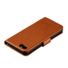 Feather Pattern Litchi Texture Horizontal Flip Leather Case with Wallet & Holder & Card Slots For iPhone 8 / 7(Brown)