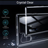 ESR Ice Shield Series Soft Silicone Frame + Glass Back Protective Case for Galaxy Note 10(Transparent)