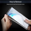 ESR Ice Shield Series Soft Silicone Frame + Glass Back Protective Case for Galaxy Note 10(Transparent)
