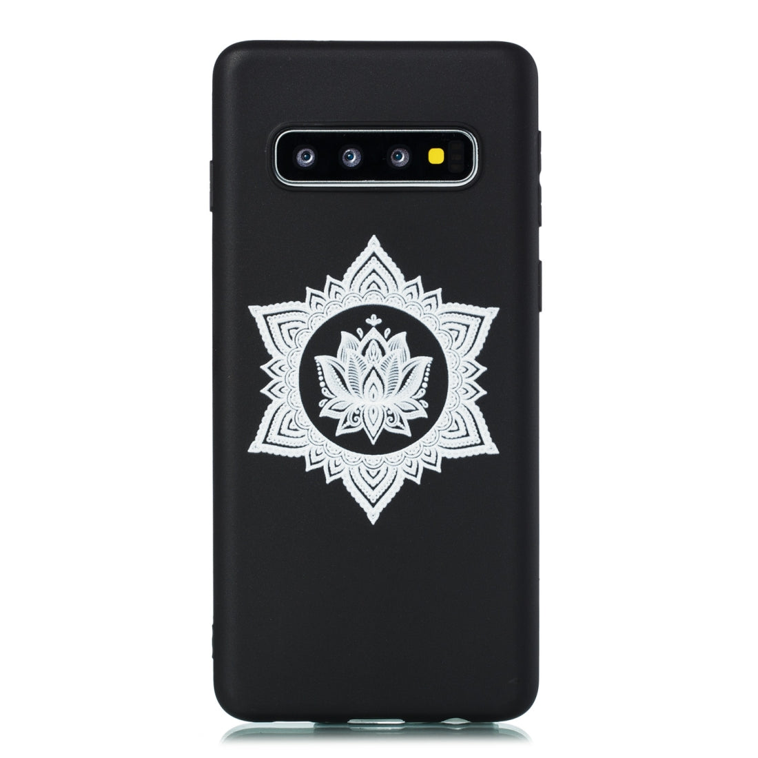 For Galaxy S10+ Shockproof Soft TPU Protective Case(Hexagram Flower Pattern)