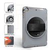 For iPad mini 3 & 2 & 1 360 Degree Rotation PC+TPU Protective Cover with Holder & Hand Strap(Grey)
