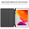For iPad 10.2 TPU Colored Drawing Horizontal Flip Leather Case with Three-folding Holder & Sleep / Wake-up Function(Apricot Flower)
