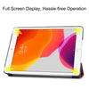 For iPad 10.2 Colored Drawing Horizontal Flip Leather Case with Three-folding Holder & Sleep / Wake-up Function(Magic Cube)