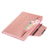 For iPad 10.2 inch Glitter Powder Horizontal Flip Leather Case with Holder & Card Slot & Photo Frame & Wallet(Pink)