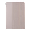 For iPad 10.2 inch Silk Texture Horizontal Flip Magnetic PU Leather Case, with Three-folding Holder & Sleep / Wake-up Function(Rose Gold)